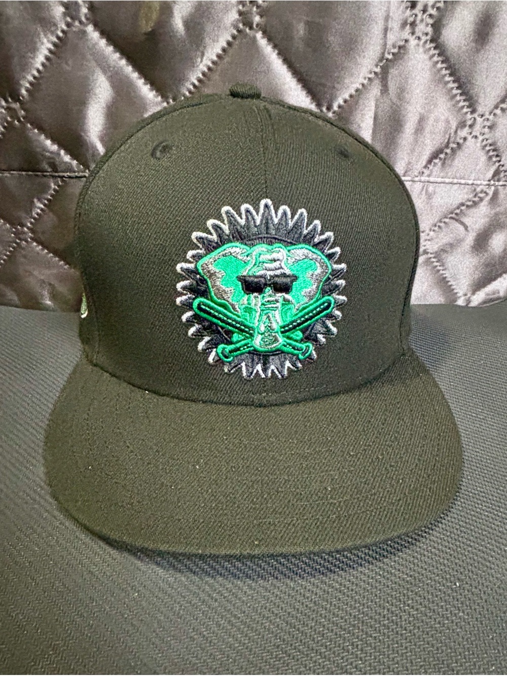 New Era 59FIFTY Oakland Athletics 50th Anniversary Fitted Hat 7 1/4 Black Green